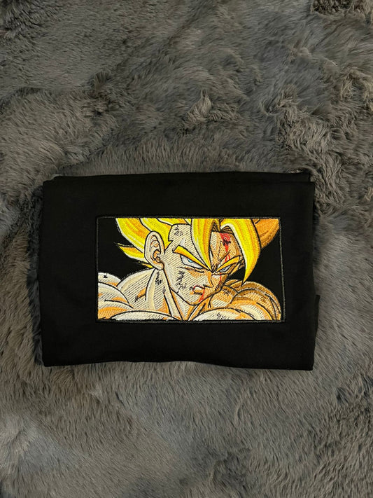 Goku Super Saiyan 2 Oversized T-Shirt – 100% Terry Cotton | 240 GSM Heavyweight Anime Tee ⚡