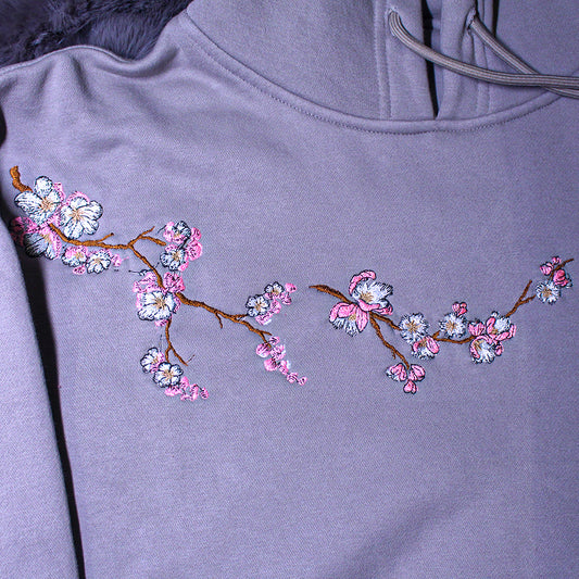 SAKURA BLOOM Oversized Hoodie – 100% Cotton Fleece | 420 GSM