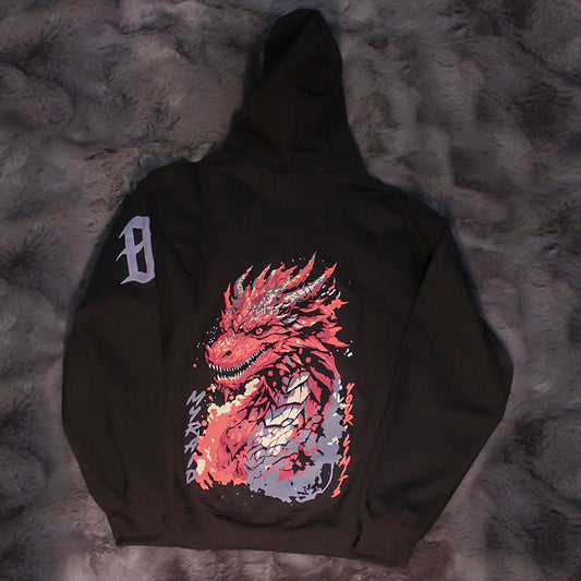 INFERNO DRAGON Oversized Hoodie – 450 GSM
